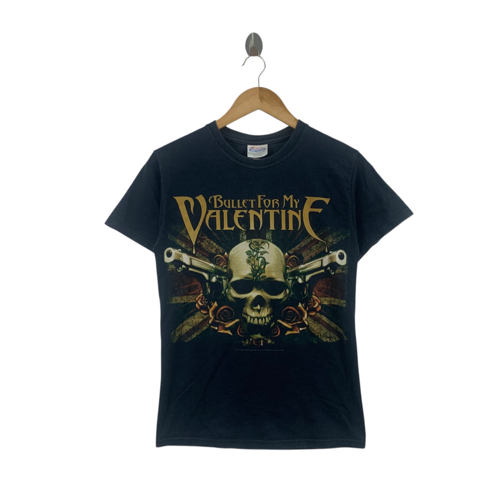 Vintage 2008 BULLET FOR MY VALENTINE Emo Band Tee Shirt Top Scream Aim Fire Album