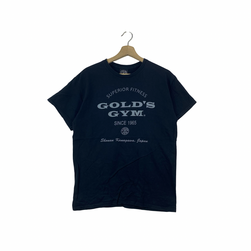 Vintage GOLD’S GYM Japan Tee Shirt Superior Fitness Since 1965 Graphic Casual Streetwear