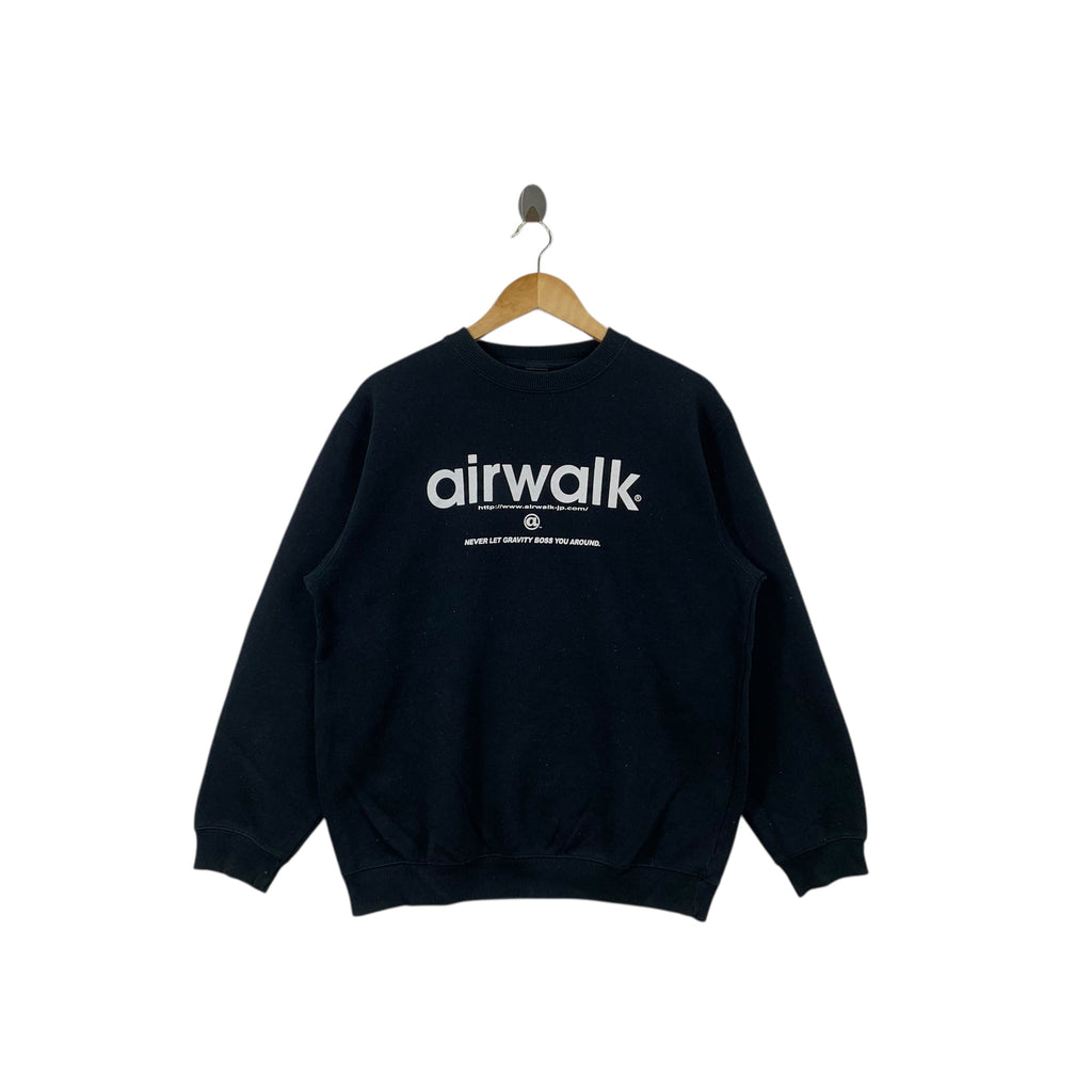 Vintage AIRWALK SKATEBOARD Modern Streetwear Sweatshirt Sweater Pullover Jumper Rebel