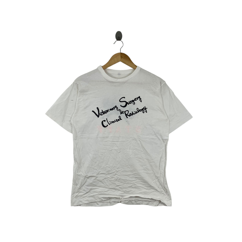 Vintage TOKYO UNIVERSITY Medical Student Alumni Tee Shirt Top Veterinary Surgery Clinical Radiology