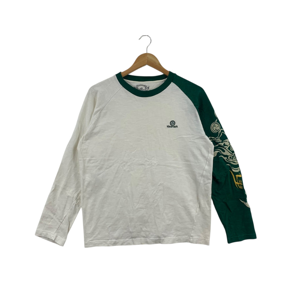 KISSMARK JAPAN FOLKLORE Goddess Tee Shirt Top Sukajan Souvenir