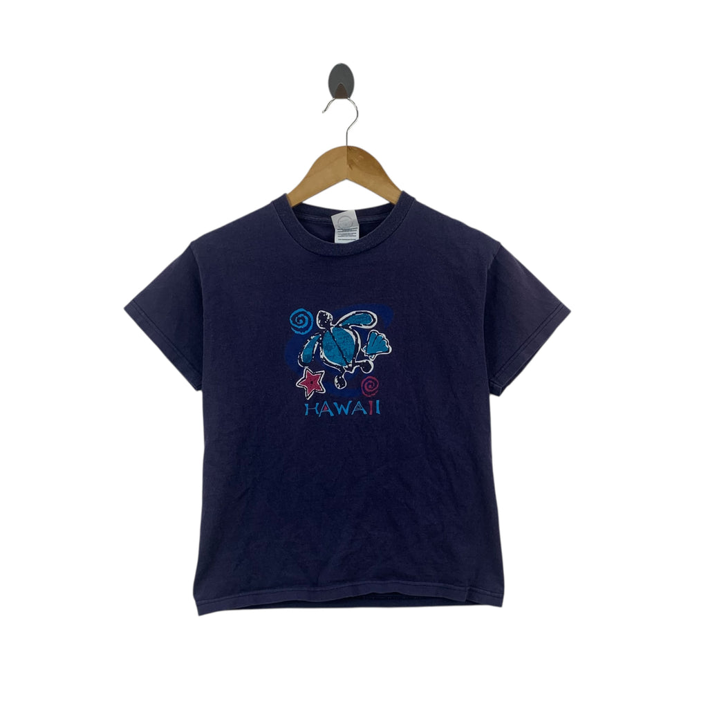 Vintage HAWAII SEA TURTLE Love Nature Preserve Tee Shirt Top Beach Summer Vacation