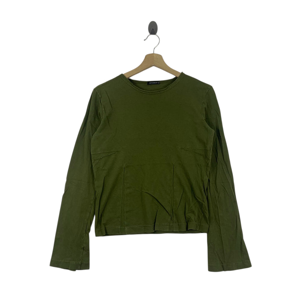 Vintage 90’ C.P. COMPANY Made In Italy Minimalist Design Tee Shirt Top Long Sleeve