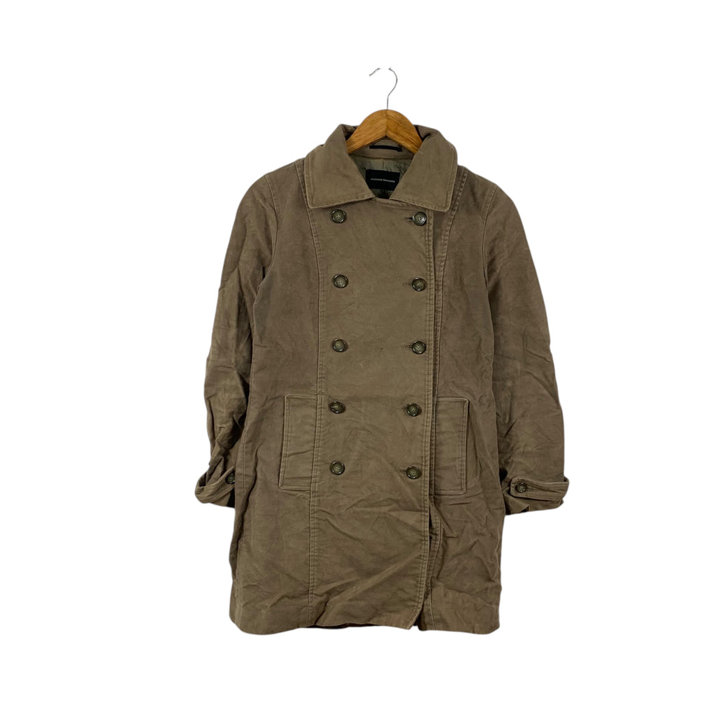 Vintage 90’ ABAHOUSE DEVINETTE Peacoat Trench Coat Parka Jacket Heavy