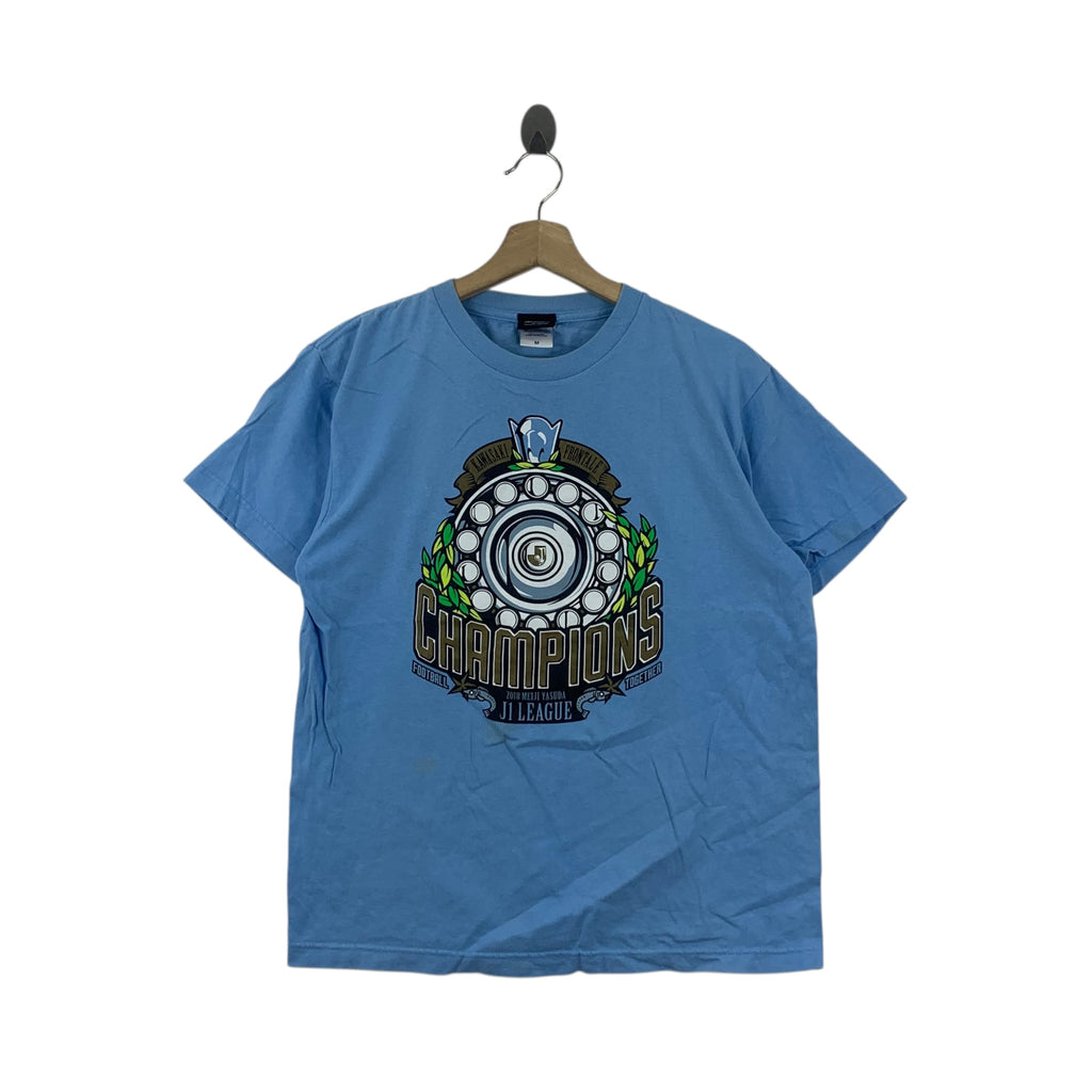 KAWASAKI FRONTALE FOOTBALL Champions J League Tee Shirt Top Meiji Yasuda