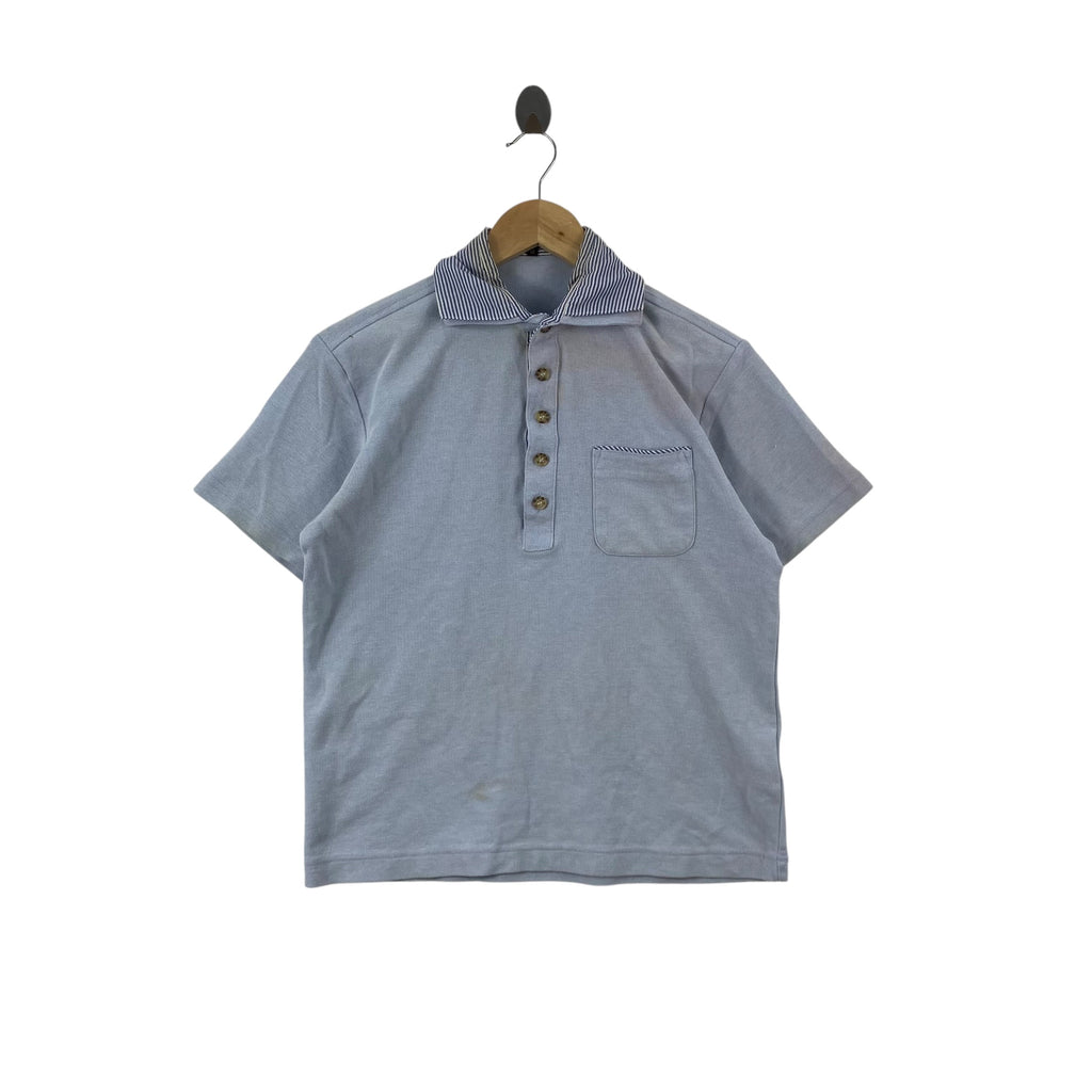 Vintage SISSY by KANSAI YAMAMOTO Polo Shirt Striped Collar Pocket