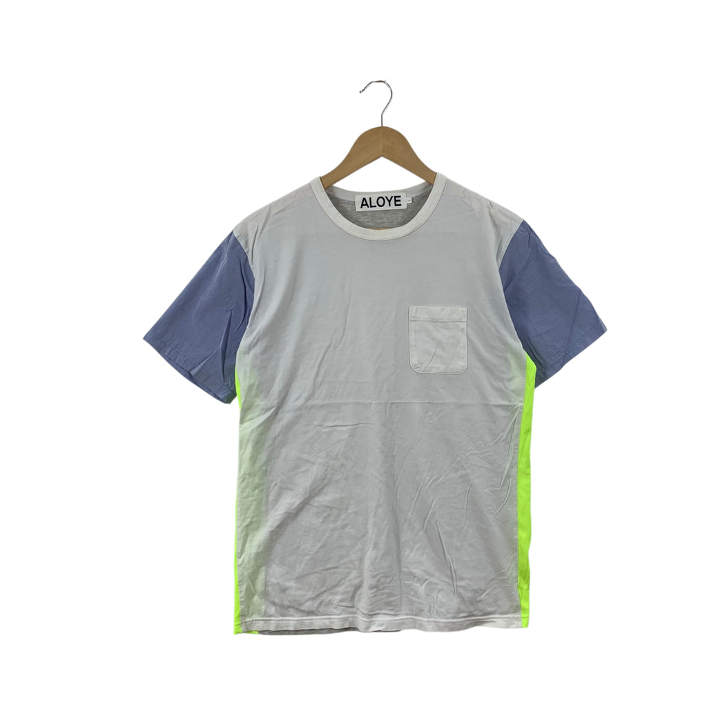 ALOYE TOKYO COLLECTION Made In Japan Pocket Tee Shirt Top Neon Fluorescent