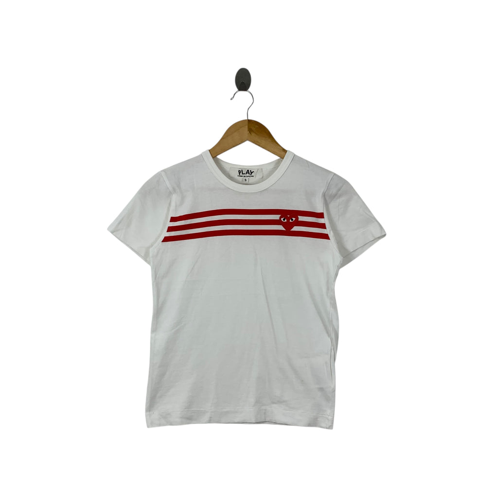 Vintage COMME DES GARCONS Play 2005 Collection S/S Tee Shirt Top Red Love Junya