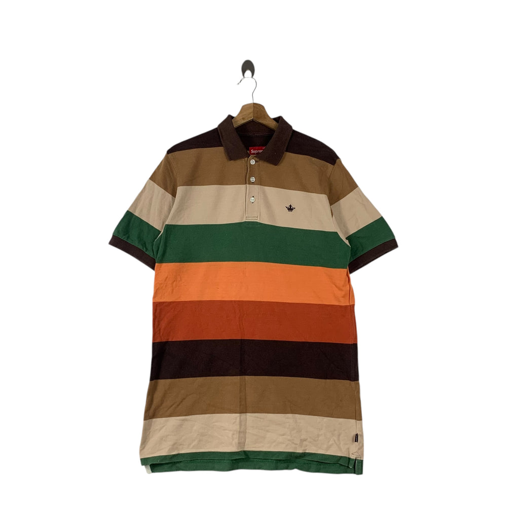 Vintage SUPREME NEW YORK Crown Japan Store Polo Tee Shirt Top Spring Summer Collection
