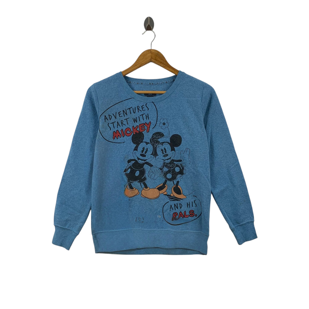 DISNEY MICKEY MOUSE Minnie Adventure Cartoon Sweatshirt Sweater Pullover Jumper