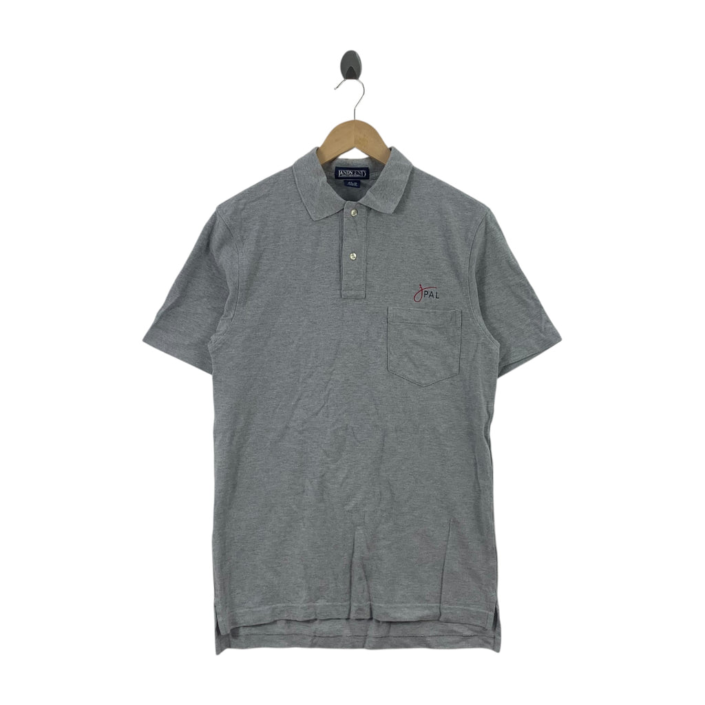 Vintage LANDS’ END Direct Merchant Collection Polo Tee Shirt Top Minimalist Design