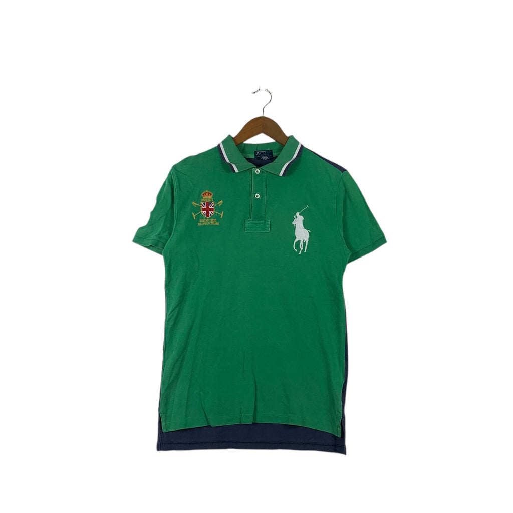 Vintage POLO RALPH LAUREN Mercer RL Team Pony Tee Shirt Collar Embroidered Logo