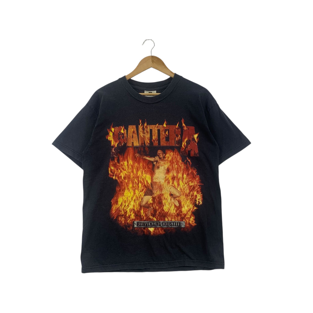 Vintage PANTERA REINVENTING THE STEEL Album Tour Tee Shirt Top Heavy Metal Band