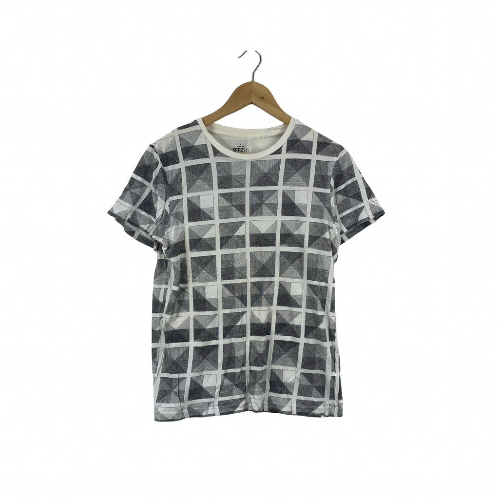 Vintage UNIQLO SPRZ NY MoMA Special Edition Sol LeWitt Geometric Grid Graphic Tee Shirt
