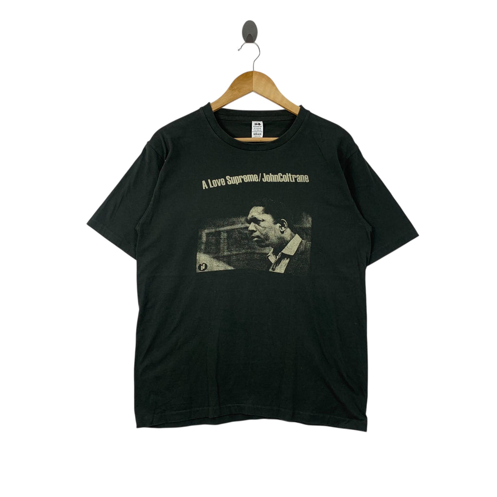 Vintage JOHN COLTRANE A Love Supreme Jazz Band Tee Shirt Top Saxophonist Hard Bob