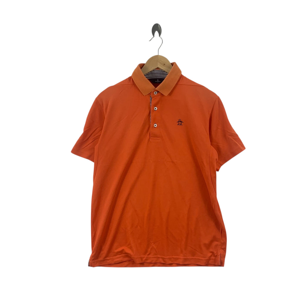 Vintage 90s GRAND SLAM MUNSINGWEAR Golf Polo Tee Shirt Top Orange Design Studio Collection