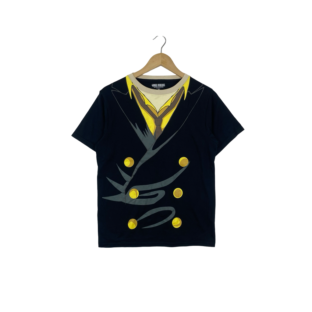 Vintage ONE PIECE Super Deformed Sanji Suit Graphic T-Shirt  Manga Cosplay