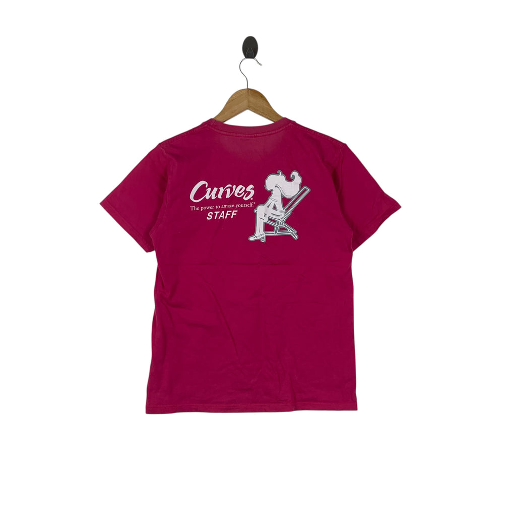 CURVES GYM STAFF Yoga Fitness Session Tee Shirt Top Outdoor