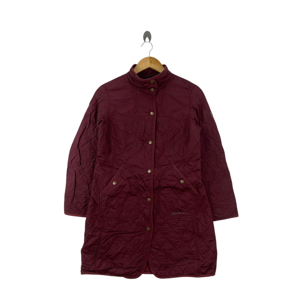 EDDIE BAUER SPORTSHOP Quilted Double Breasted Trench Coat Parka Peacoat Jacket Windbreaker