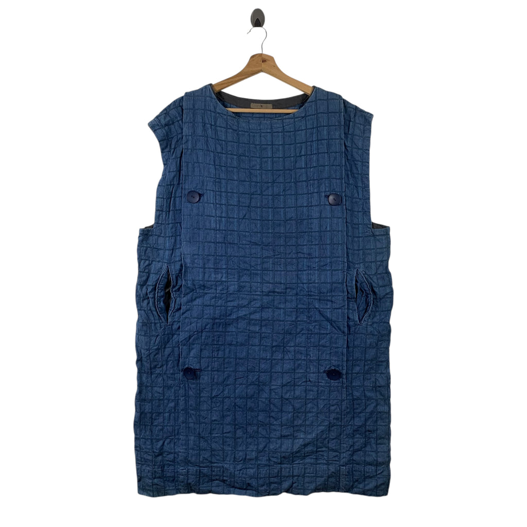 Vintage YOHJI YAMAMOTO Y’S Collection Natural Dye Indigo Coat Jacket Quilted