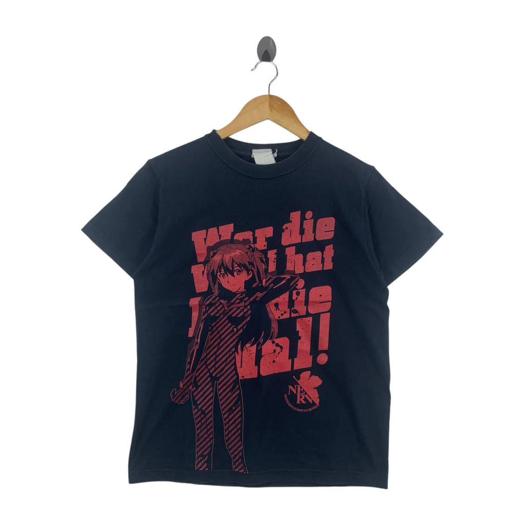 UT UNIQLO x NEON GENESIS Evangelion Asuka Anime Manga Tee Shirt Top Hideaki Anno Short Sleeve