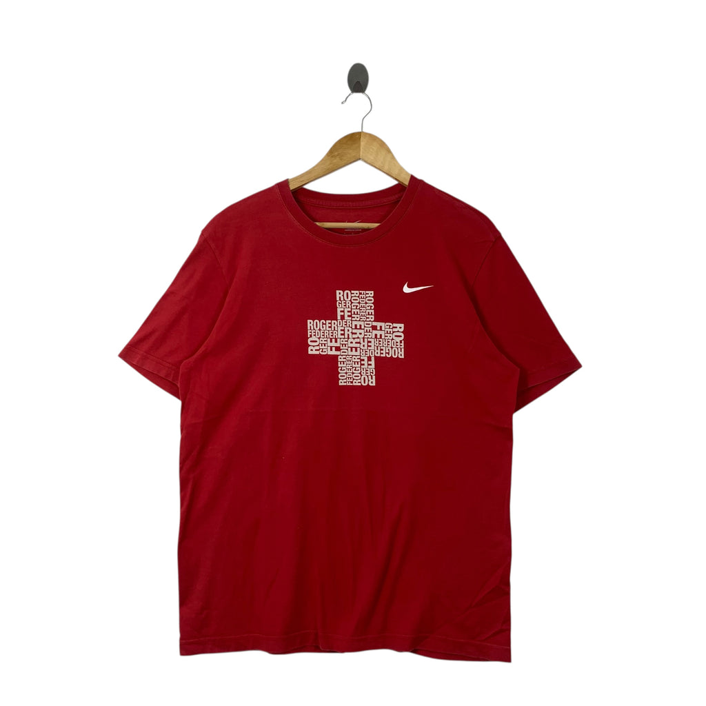 NIKE TENNIS x ROGER FEDERER Grand Slam Collection Tee Shirt Top World Champion