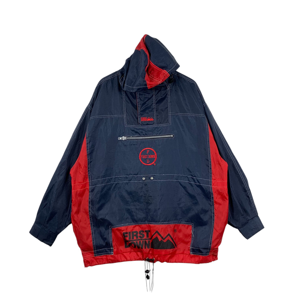 Vintage FIRST DOWN USA Anorak Outdoor Technical Jacket National Park Hiking