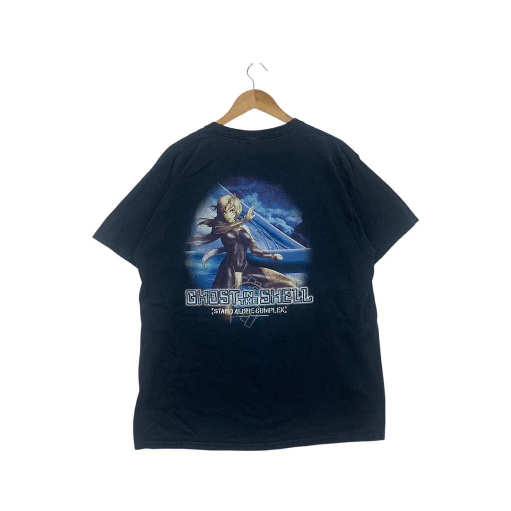 Vintage GHOST IN THE SHELL Stand Alone Complex Tee Shirt Top Cyperpunk Anime Manga
