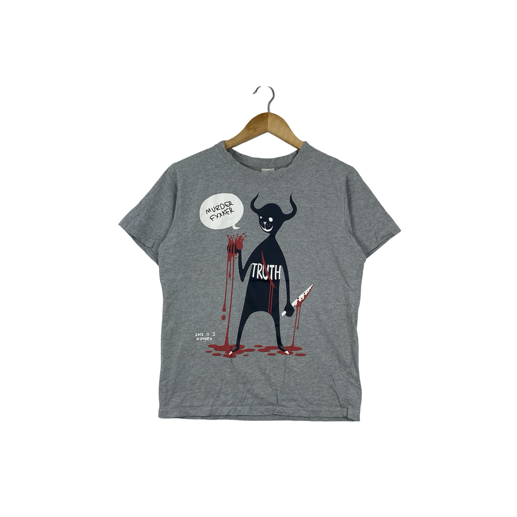 Vintage XLILY KIMURO  “Truth” Devil Graphic T-Shirt Japanese Streetwear Horror Art