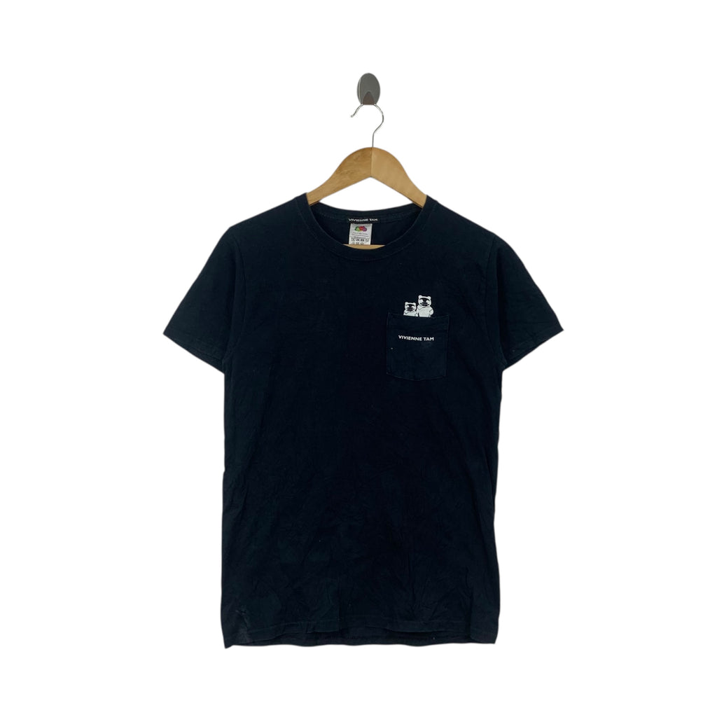 Vintage 90’ VIVIENNE TAM NEW YORK Collection Pocket Tee Shirt Top Animation Cartoon