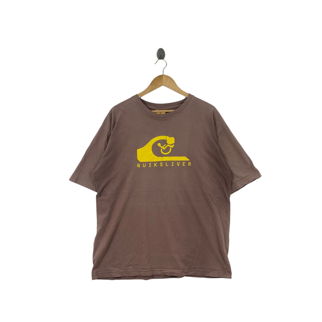 Vintage QUIKSLIVER LAUGH SARCASM Orgasm Tee Shirt Top Parody Streetwear