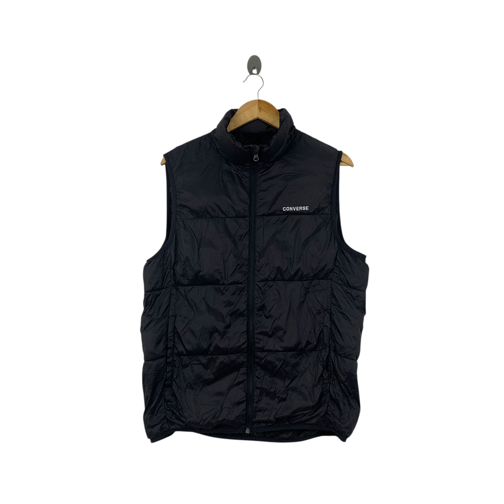 CONVERSE ALL STARS Chuck Taylor Puffer Vest Zipper Jacket Outdoor Windbreaker