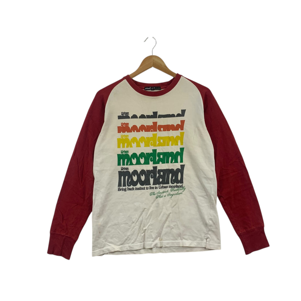 PRIMAL POINT URBAN MOORLAND The Bring Back Tee Shirt Top Raglan Long Sleeve
