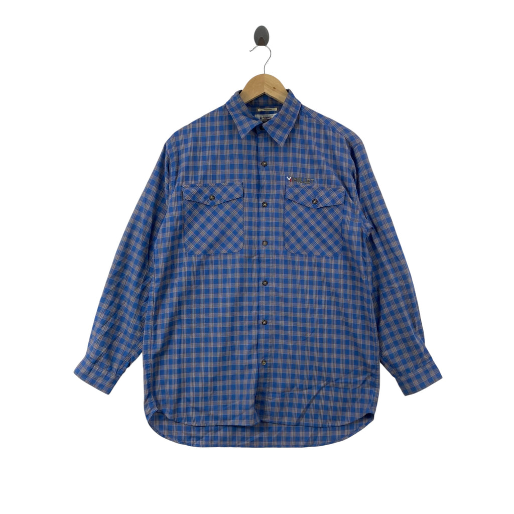 Vintage 90s MILLET x VETEMENTS Plaid Flannel Shirt Outdoor Heritage Workwear Button Up Double Pocket