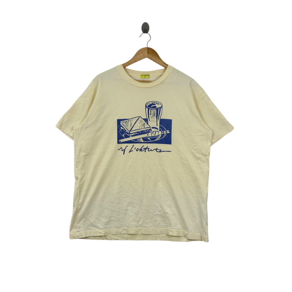 UNIQLO x ROY LICHTENSTEIN Sandwich & Soda Tee Shirt Top Pop Art Comic