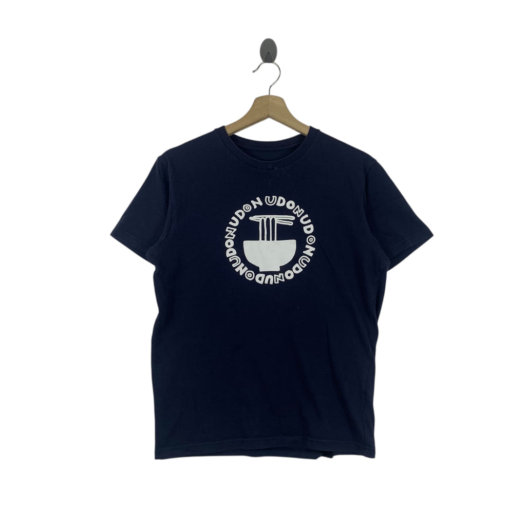 UNIQLO UDON JAPAN Moji Rippotai Kanji Cubes Tee Shirt Top Edo Seal Scripts