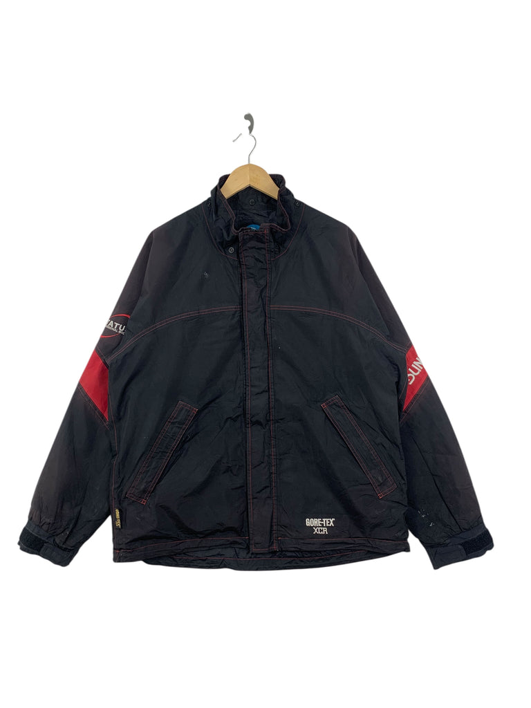 Vintage GORETEX XCR x STATUS SUNLINE Natural Distress Parka Outdoor Jacket Hoodie  Windbreaker