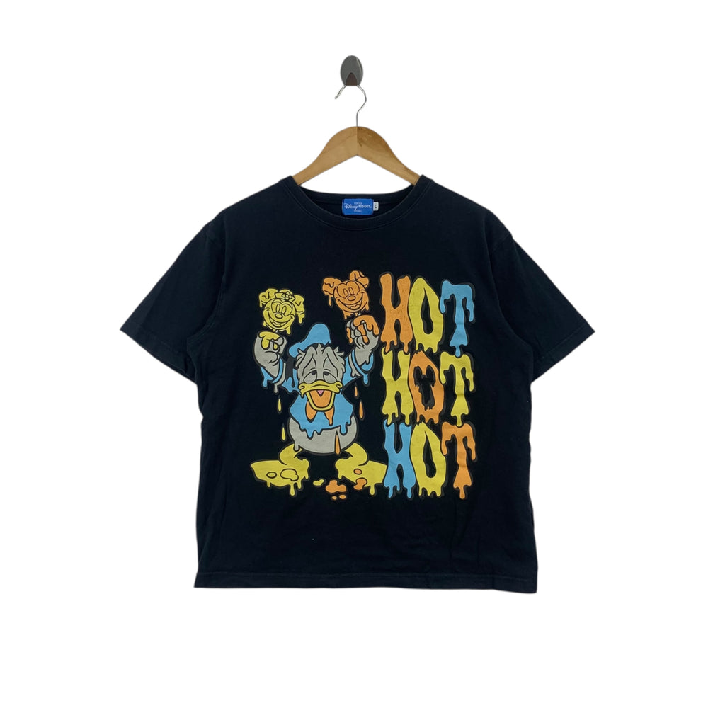 DISNEY RESORT TOKYO Donald Duck Ice Cream Tee Shirt Top Cartoon Mickey Mouse