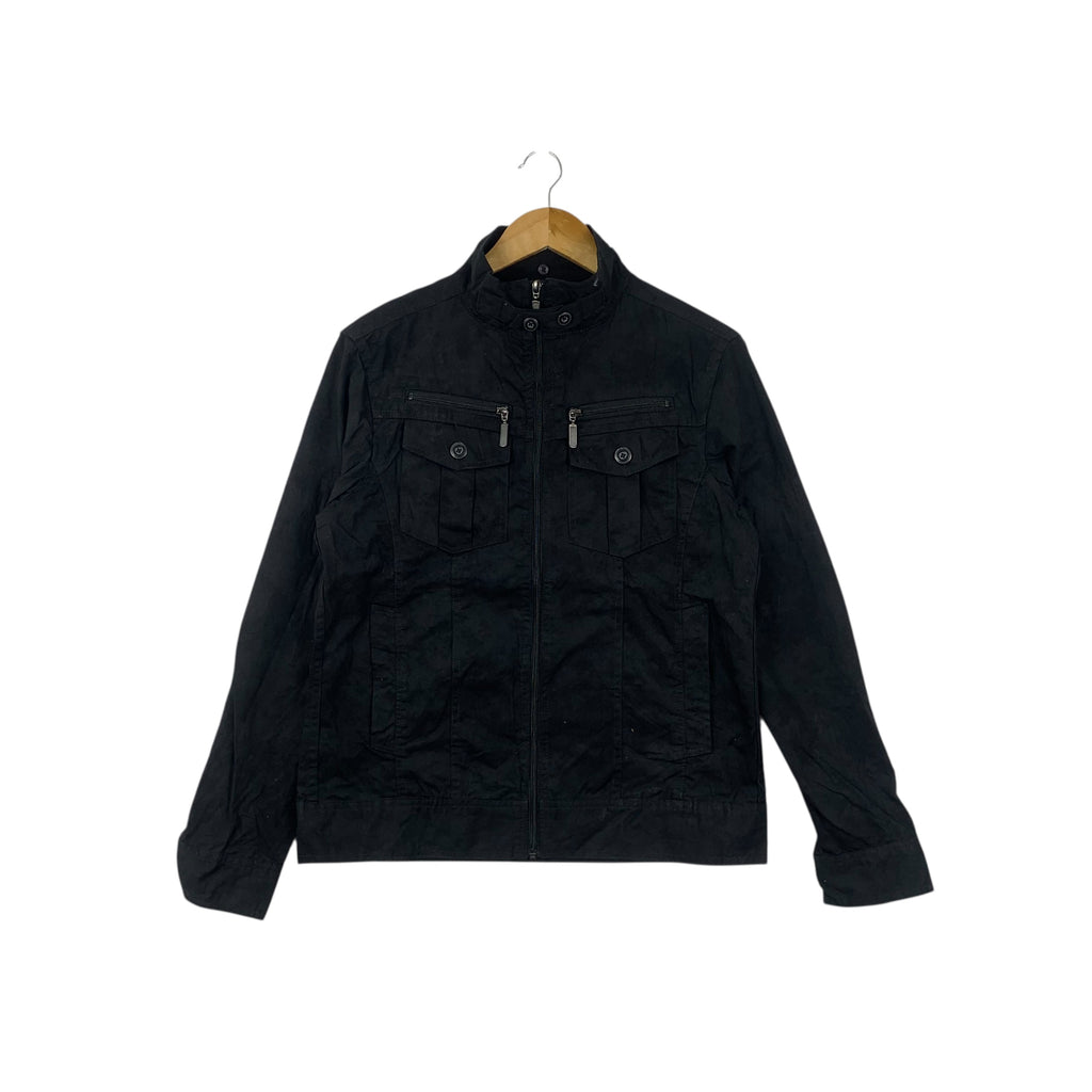 DOUBLE FOCUS JAPAN Motorcycle Punk Goth Jacket Windbreaker Multipocket