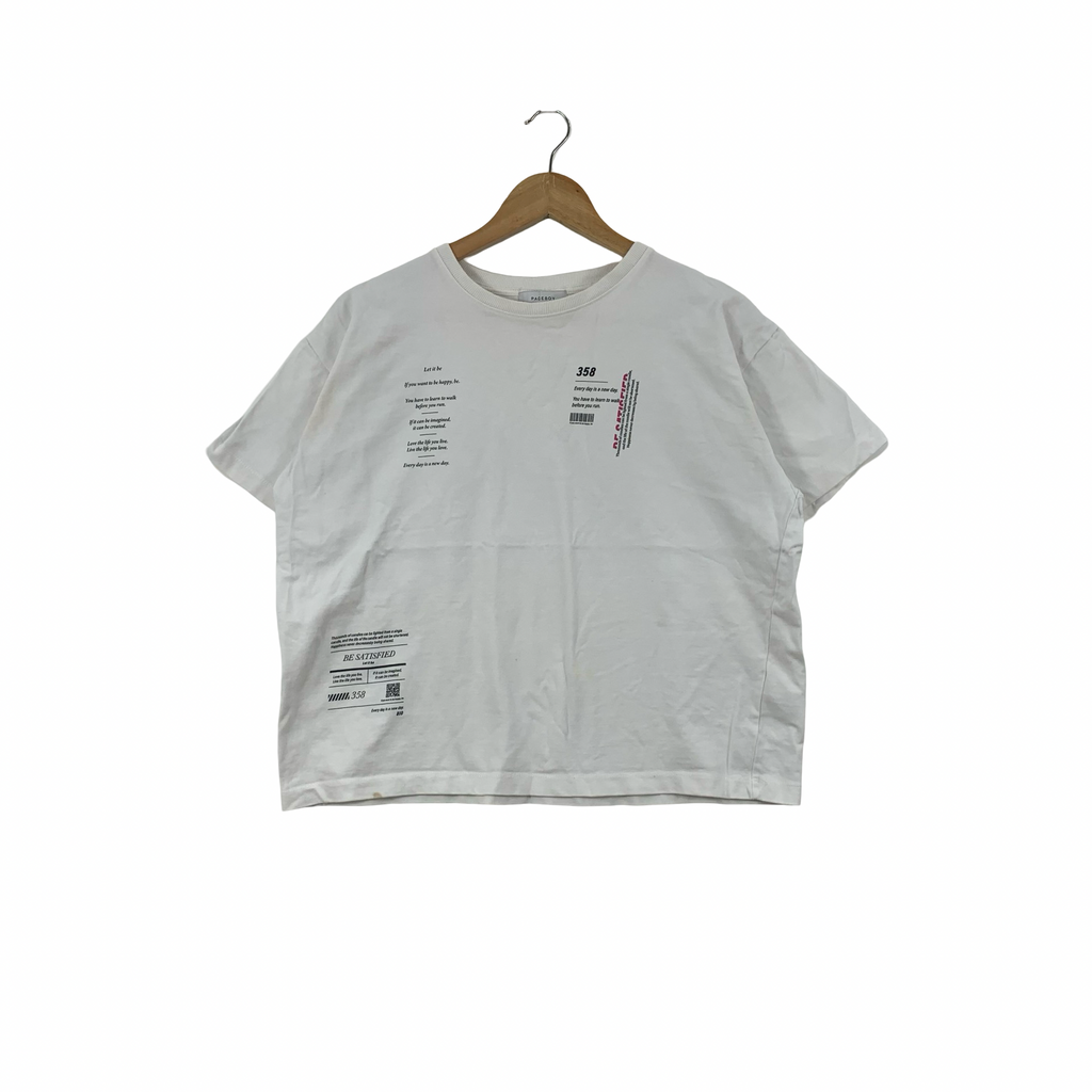 PAGEBOY 934680 Design Logo Tee Shirt Top High Casual Japanese Streetwear