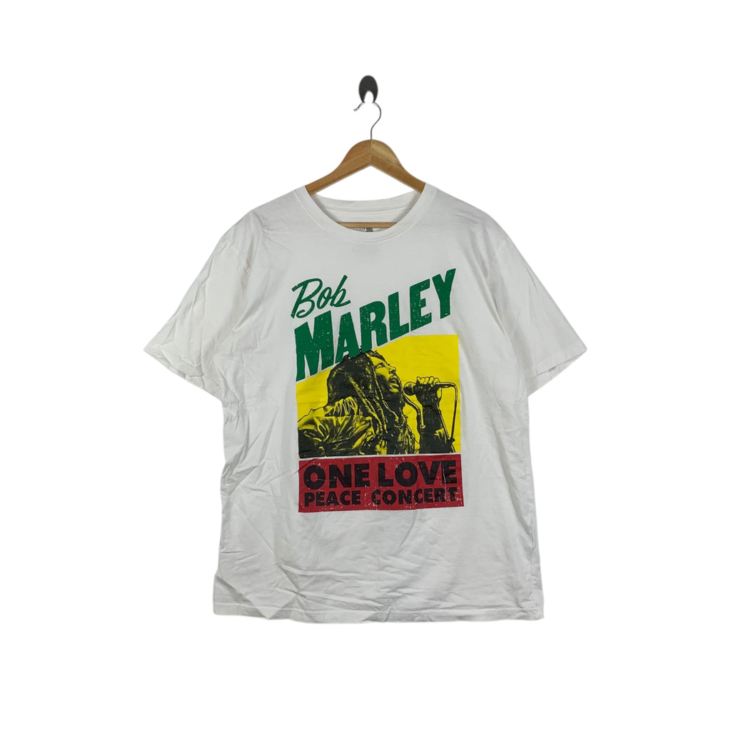 BOB MARLEY REGGAE One Love Peace Concert Tee Shirt Top Jamaica Legend