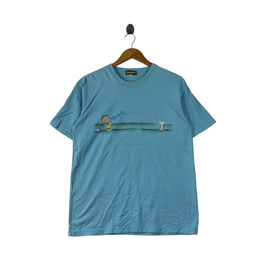 Vintage SNOOPY PEANUTS WOODSTOCK Outdoor Tee Shirt Top World Famous Comic Strip