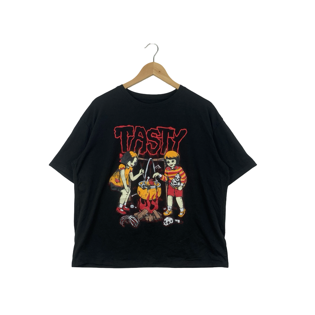 ROMWE TASTY Slightly Macabre Cartoon Design Tee Shirt Top Grunge Punk