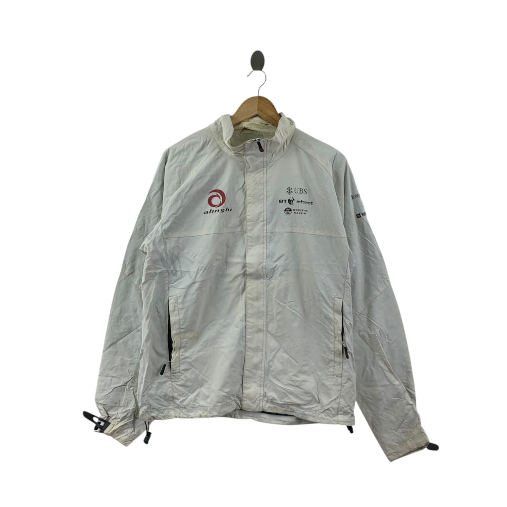 NORTH SAILS ALINGHI Multi Companies Logo Full Zipper Bomber Windbreaker Jacket