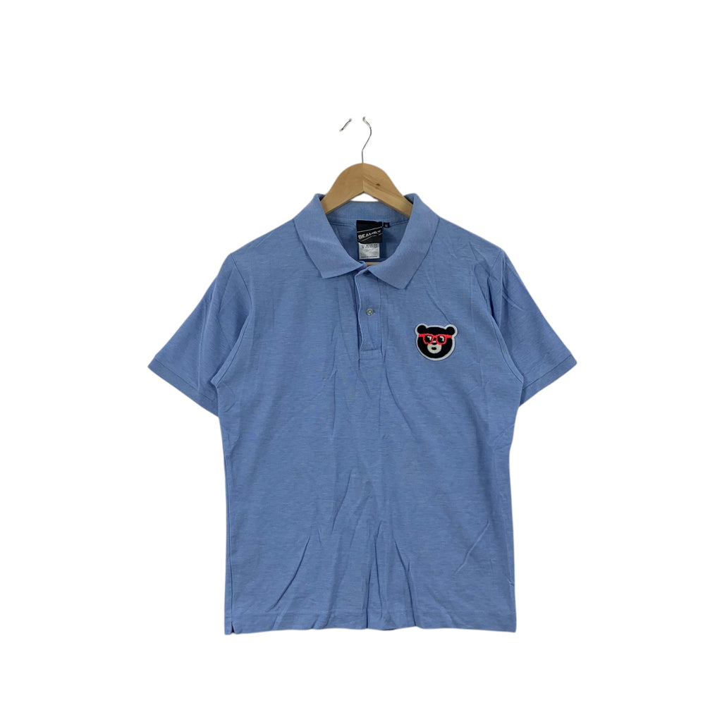 Vintage BEAMS PLUS JAPAN For Art Bear Polo Tee Shirt Top BeamsT Collection