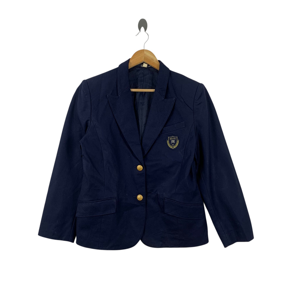 Vintage HANAE MORI MEISEI Collection Gold Button Coat Blazer Formal Meeting