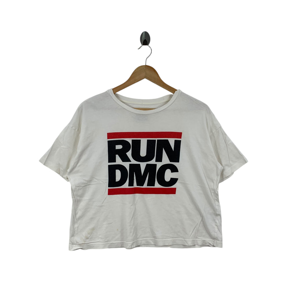GU JAPAN x RUN DMC 2018 Collection Cropped Tee Shirt Top Hip Hop Band Rap