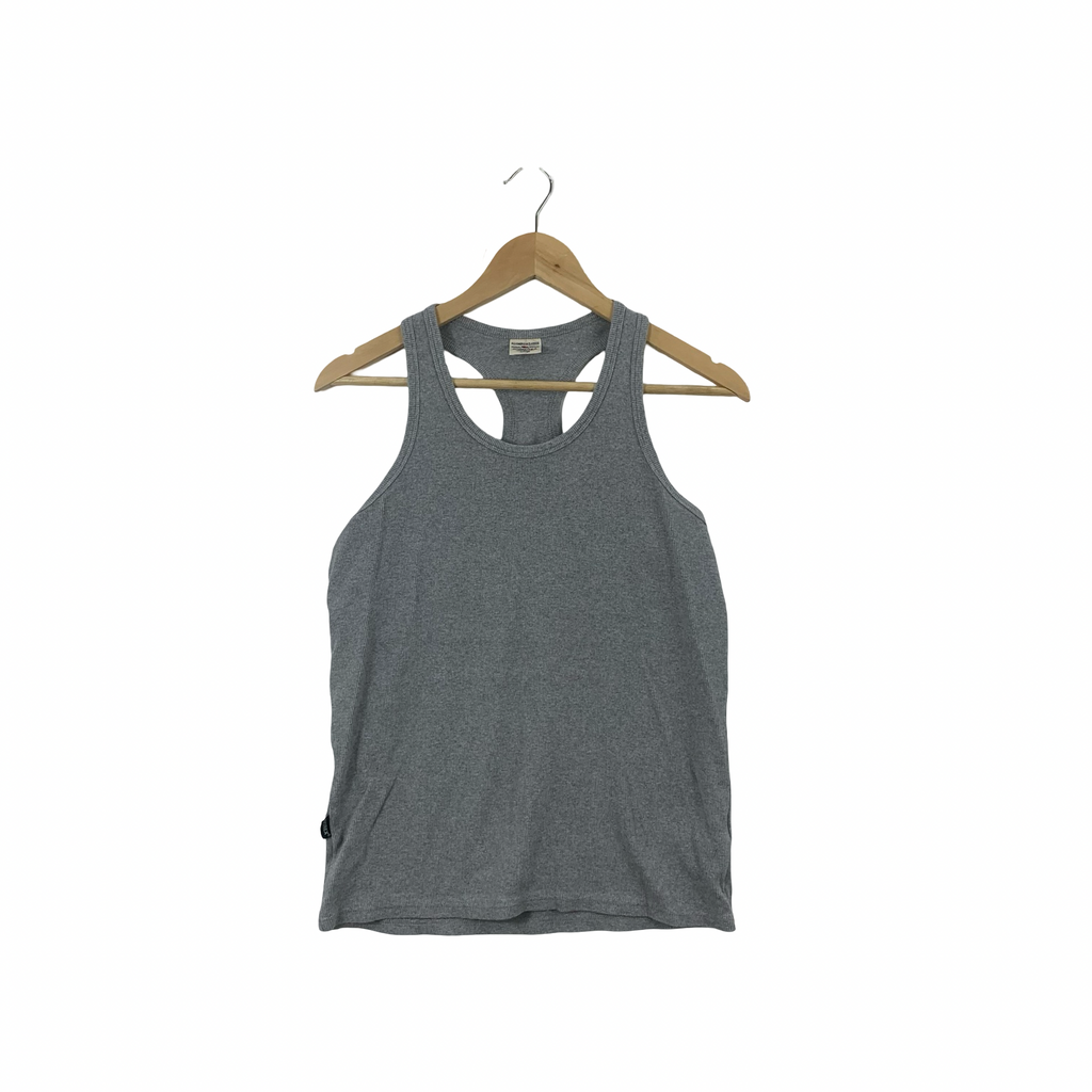 Vintage AVIREX USA Rib Tank Top Plain Racerback Design
