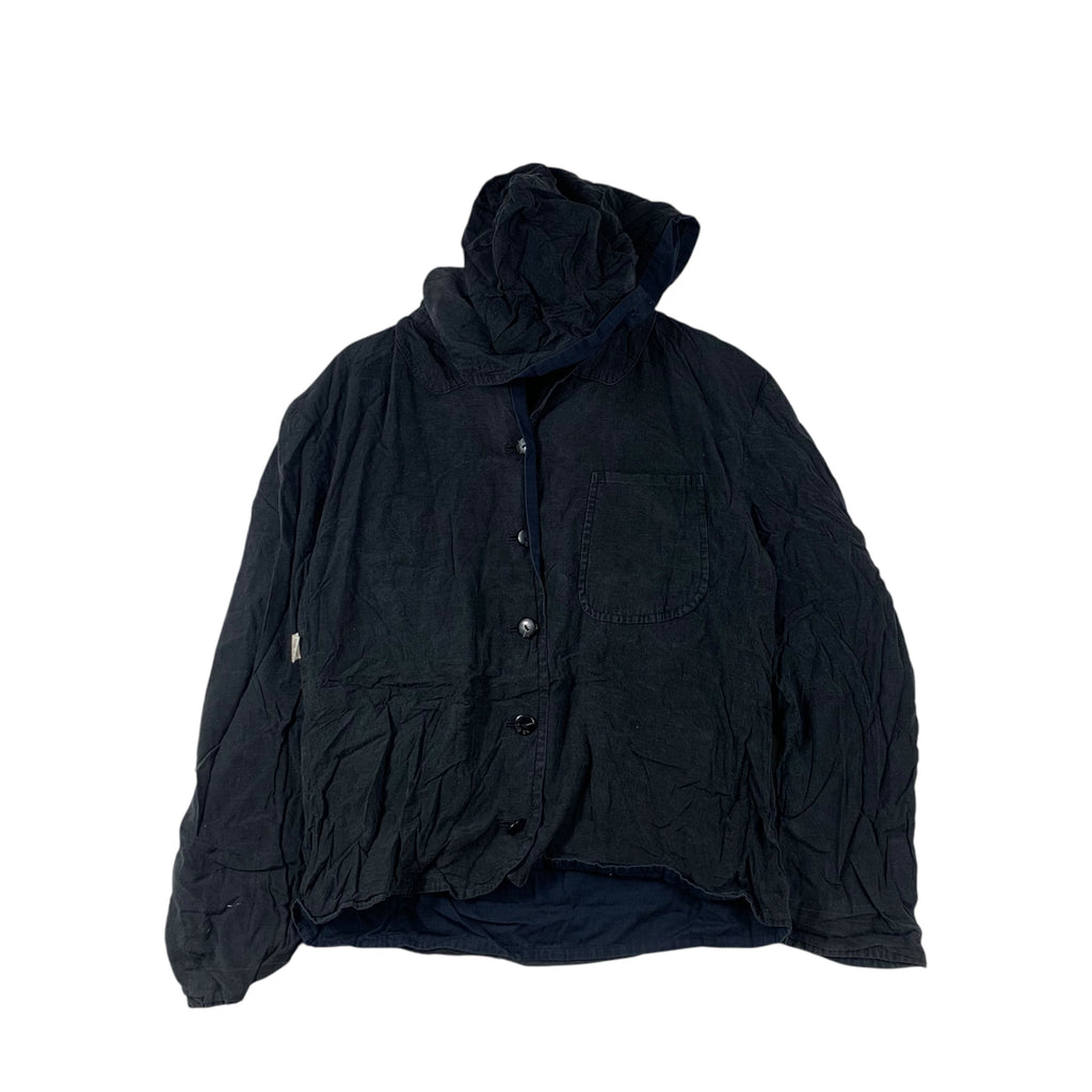 Vintage YOHJI YAMAMOTO x Bis Le Blue Collar Reversible Jacket Hoodie Windbreaker
