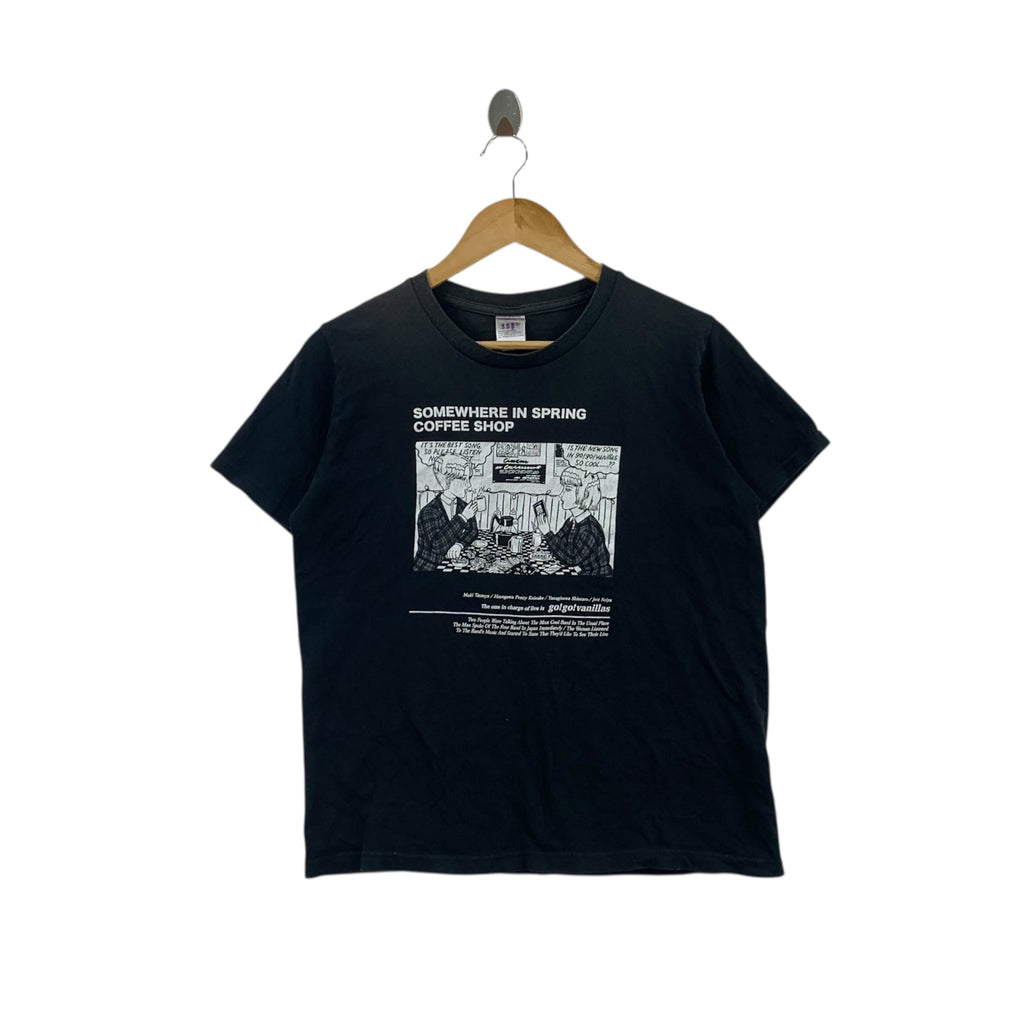 GO GO VANILLAS Japan Band Coffee Shop Tee Shirt Top Album Promo